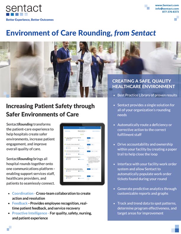 Environment of Care Rounding from Sentact